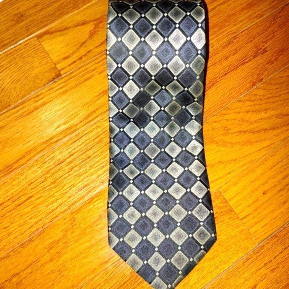 Van Heusen VINTAGE Men's 60" Classic Multi Grey/Silver Tie